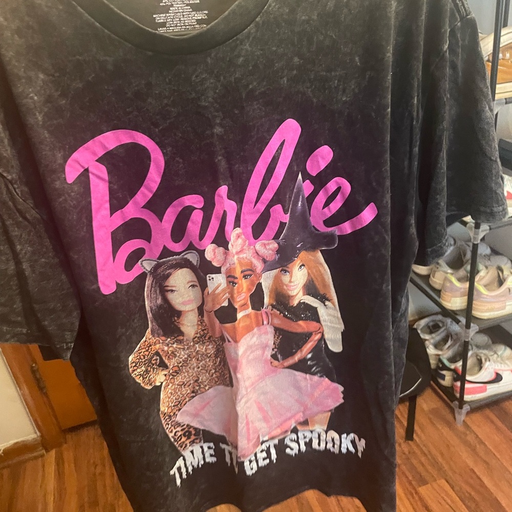 Barbie Black and White Logo T-Shirt
